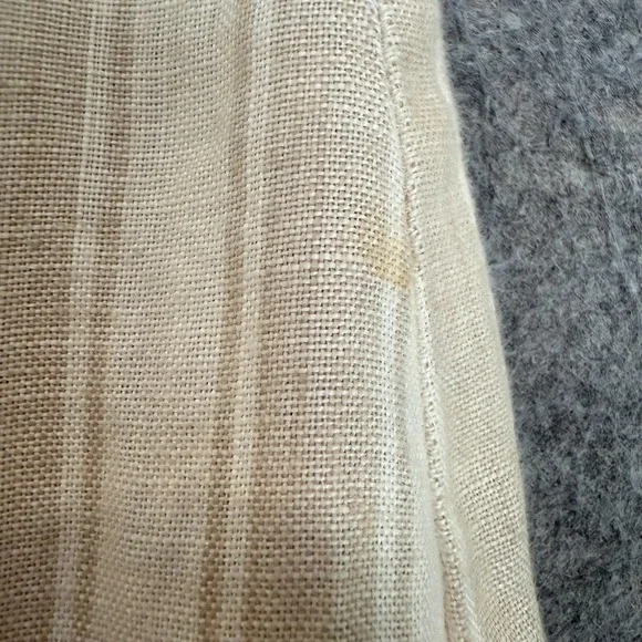 Reformation Wide Leg Striped Pants Womens 6 Cuffed High Rise Surplus Fabric USA‎ - Picture 12 of 16